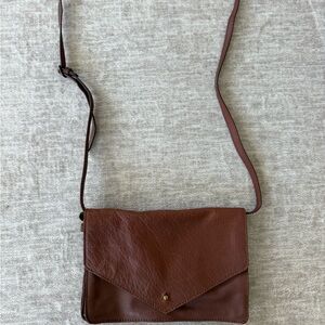 Brown Leather Lucky Brand Crossbody Bag